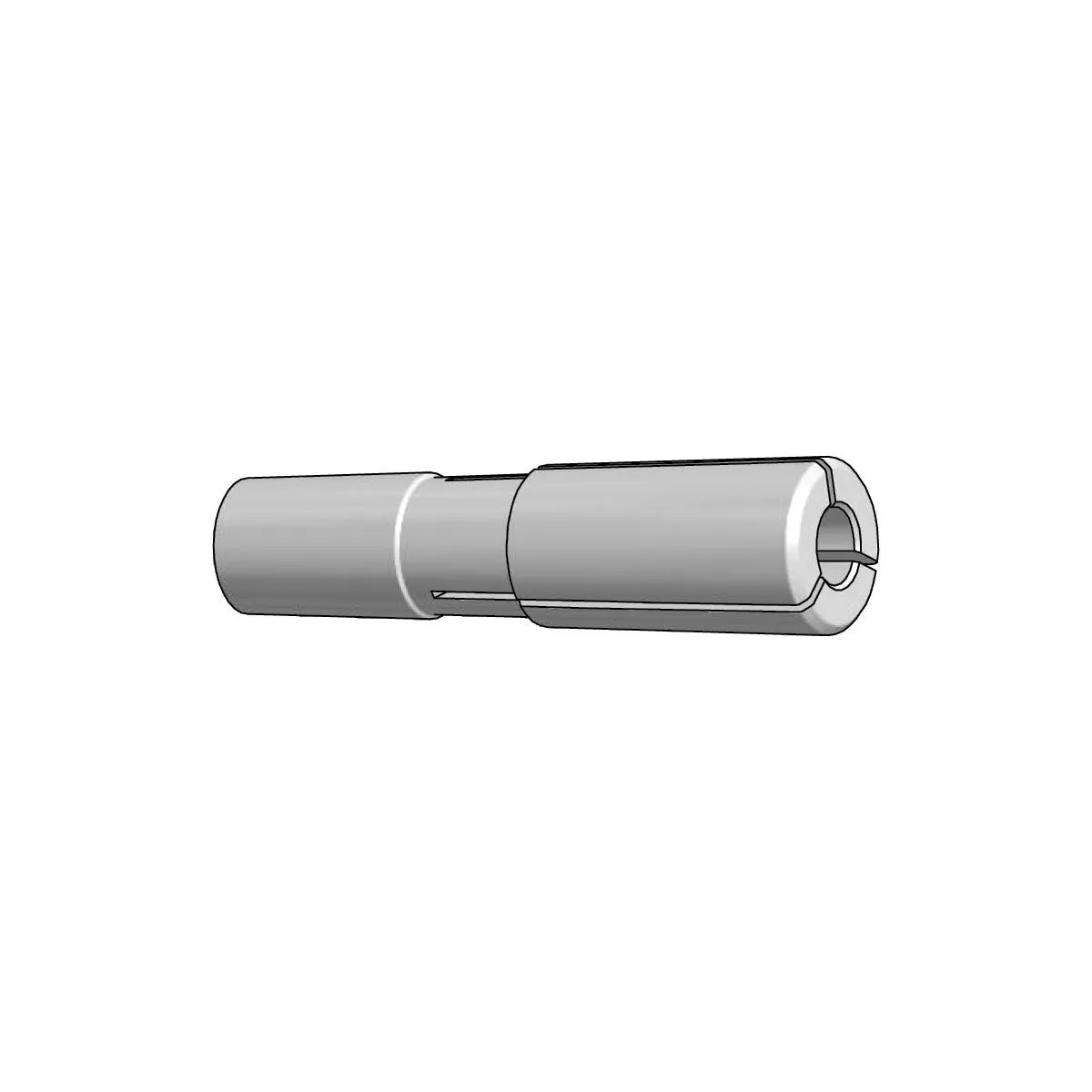 Pinza portautensili con gambo cono morse MT2, filetto interno 3/8 - 16" - Alesaggio pinza in pollici da diametro 1/8" 