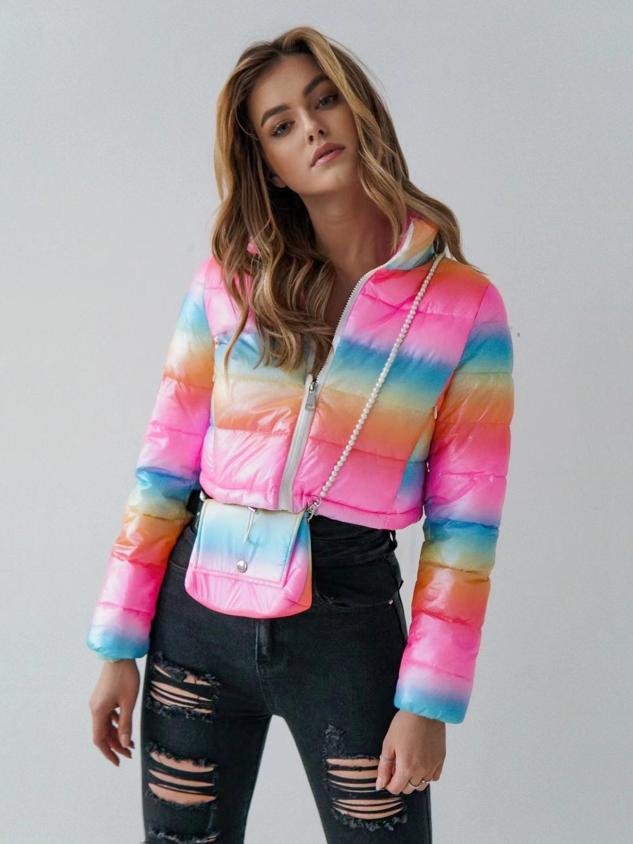 Piumino multicolore