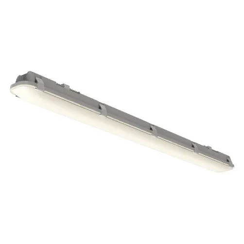 Plafoniera rettangolare Ansell Lighting, 240 V, 60 W, col. 4000K tipo LED, L. 1,2 m, IP65