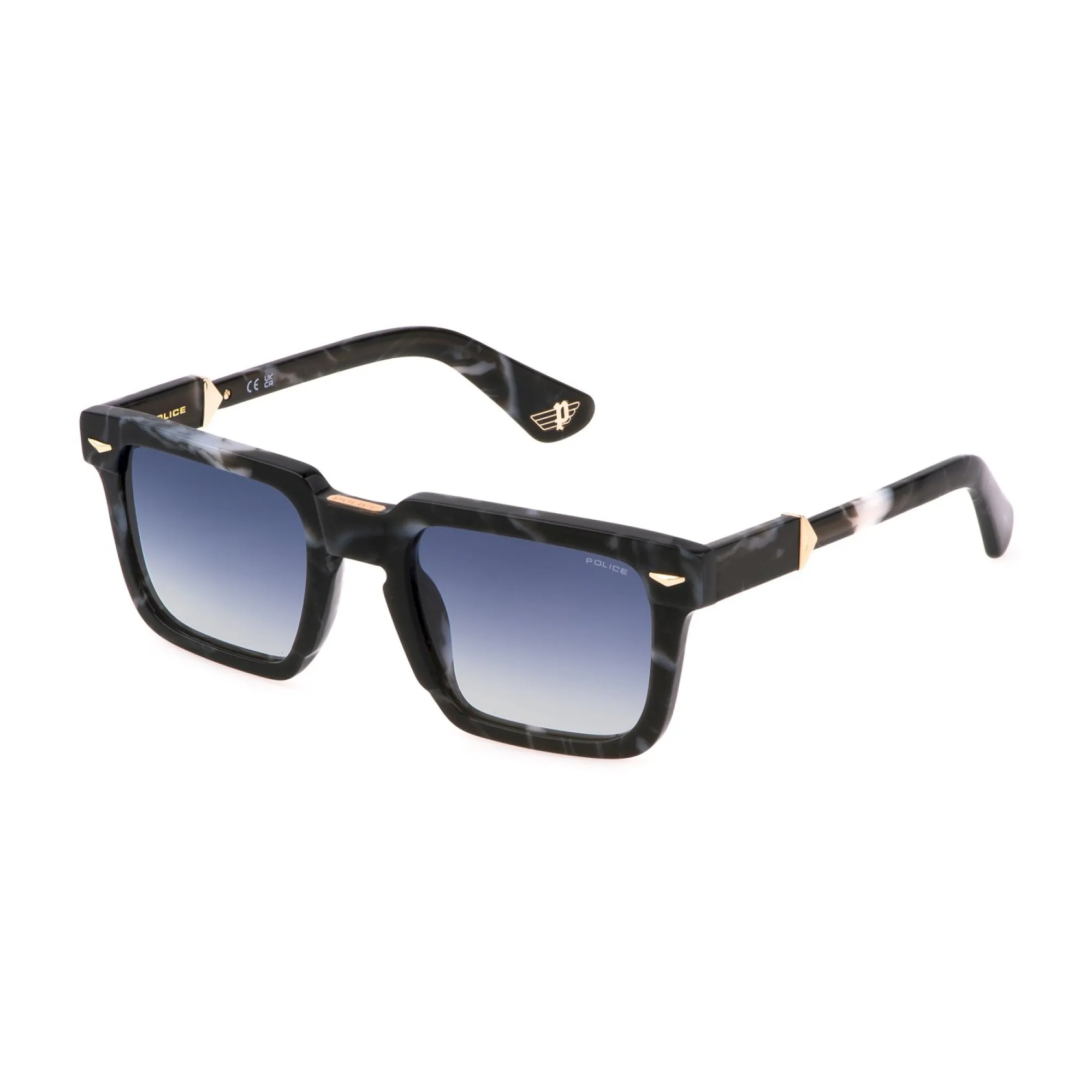   Police SPLL88 - 0869 Nero Marmorizzato | Occhiale Da Sole Uomo 