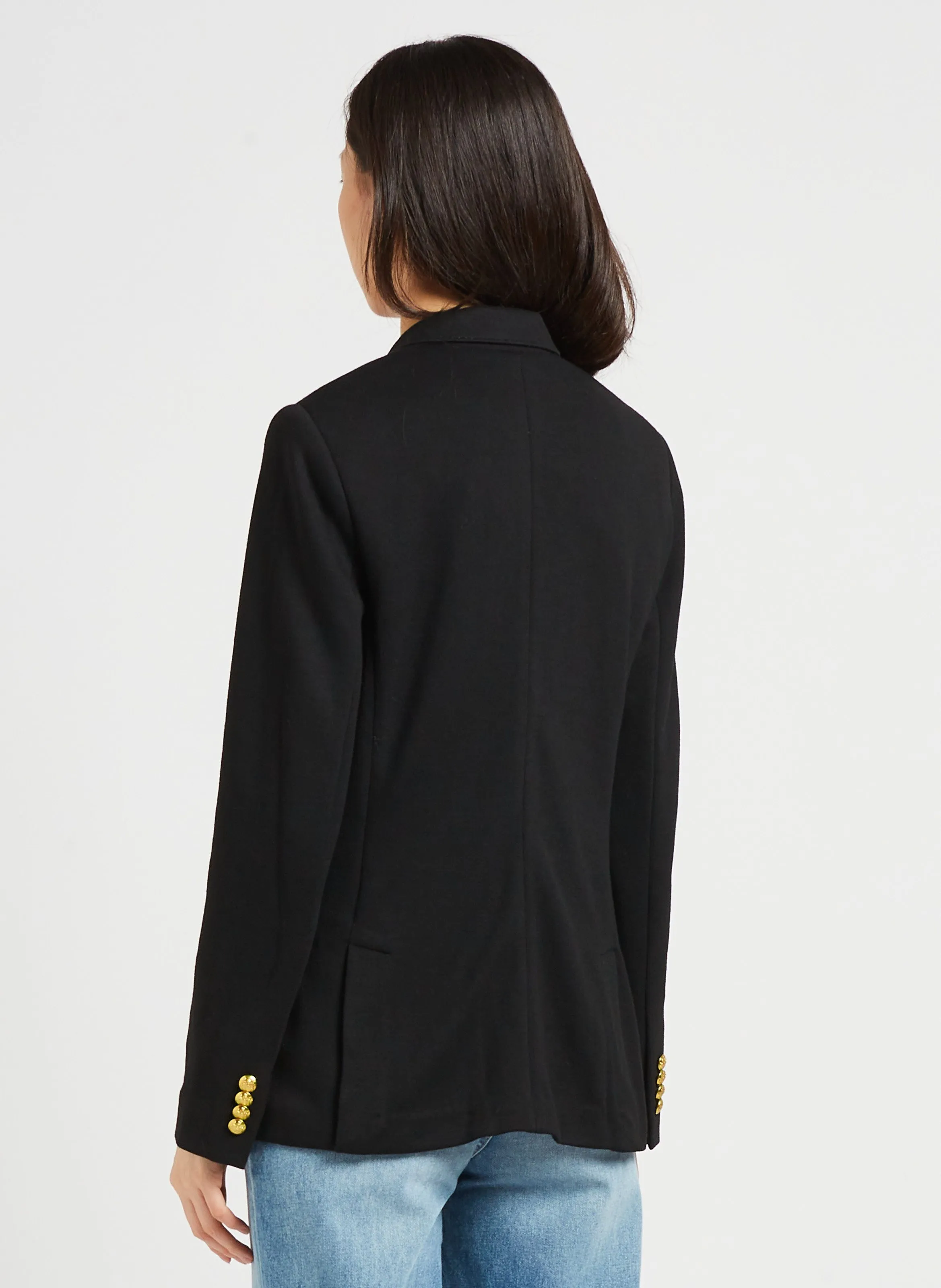  POLO RALPH LAUREN   Giacca con revers sciancrata | Nero