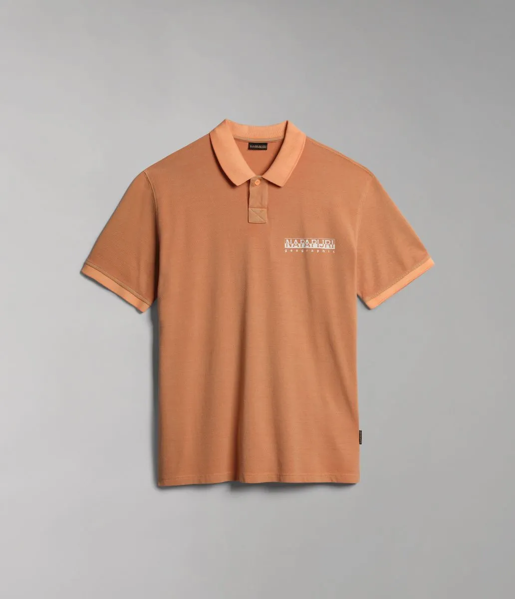 POLO Uomo NAPAPIJRI E-MERIBE NP0A4H12 A57 ORANGE MOCK