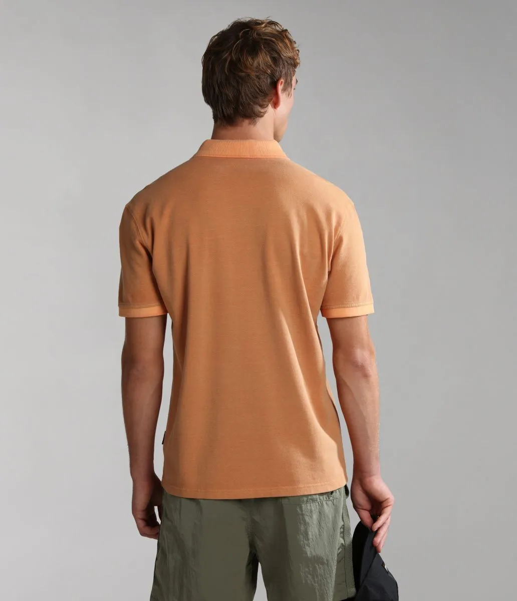POLO Uomo NAPAPIJRI E-MERIBE NP0A4H12 A57 ORANGE MOCK