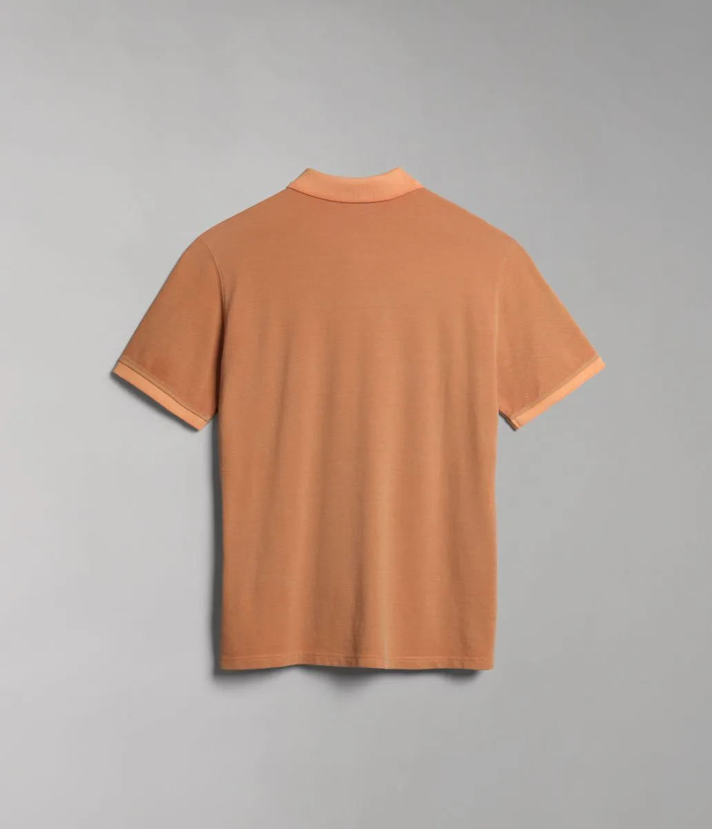 POLO Uomo NAPAPIJRI E-MERIBE NP0A4H12 A57 ORANGE MOCK