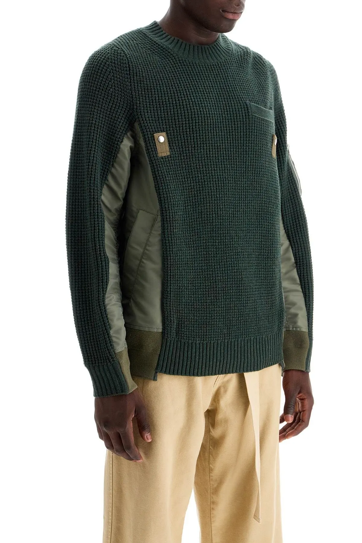 Pullover effetto stratificato