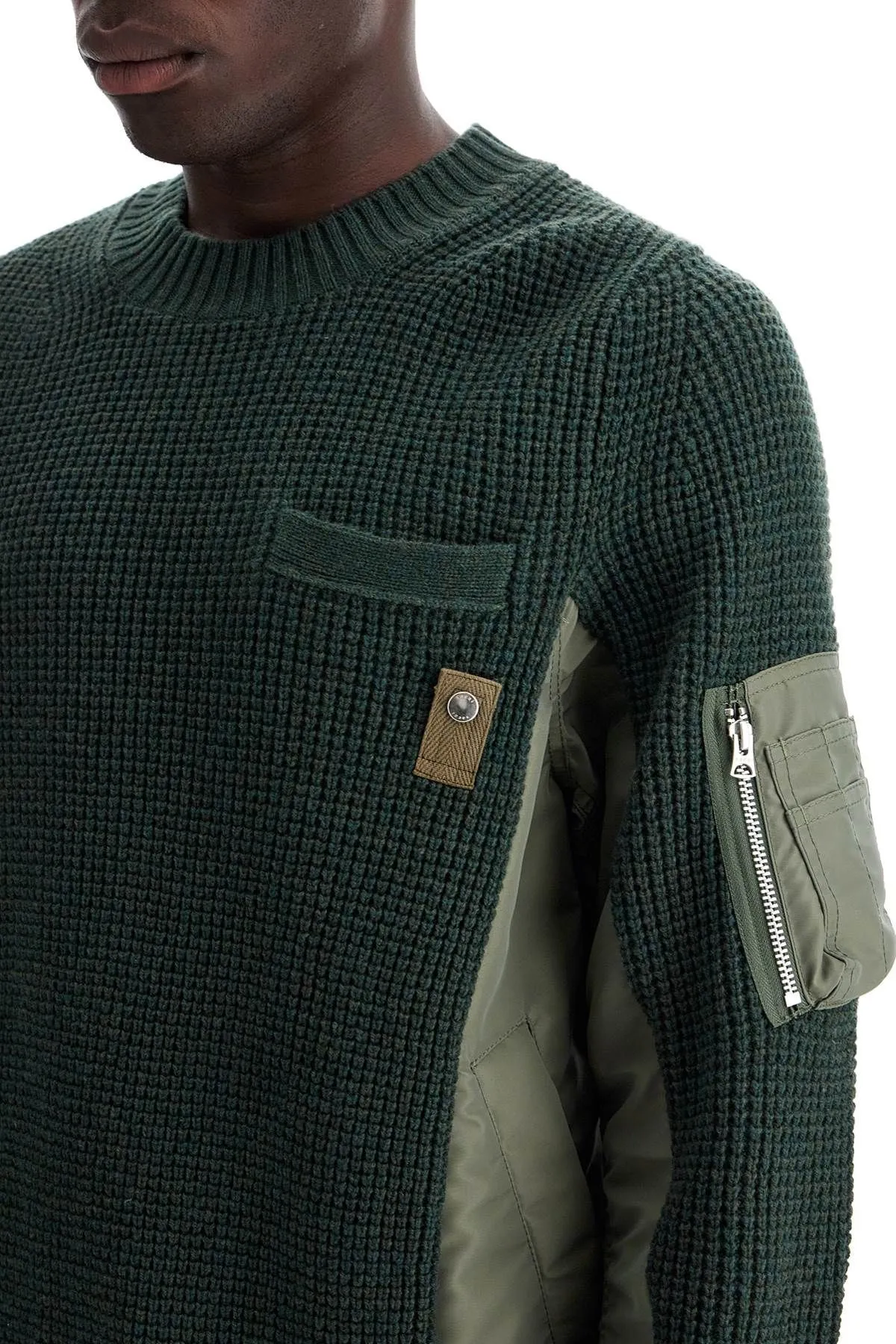 Pullover effetto stratificato