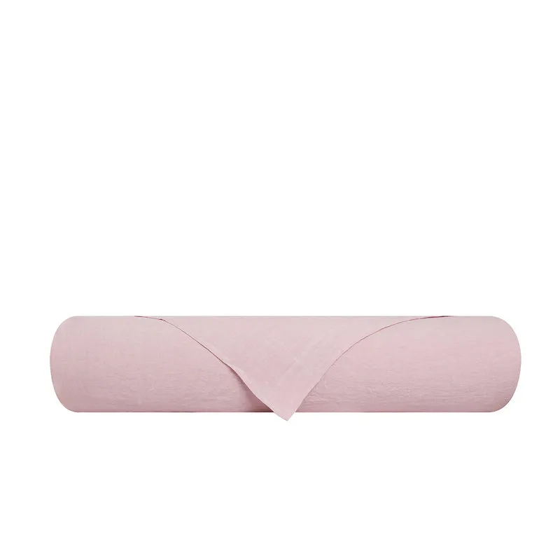Puro lino biancheria Parure Letto Puro Lino Stonewash Rosa Perla