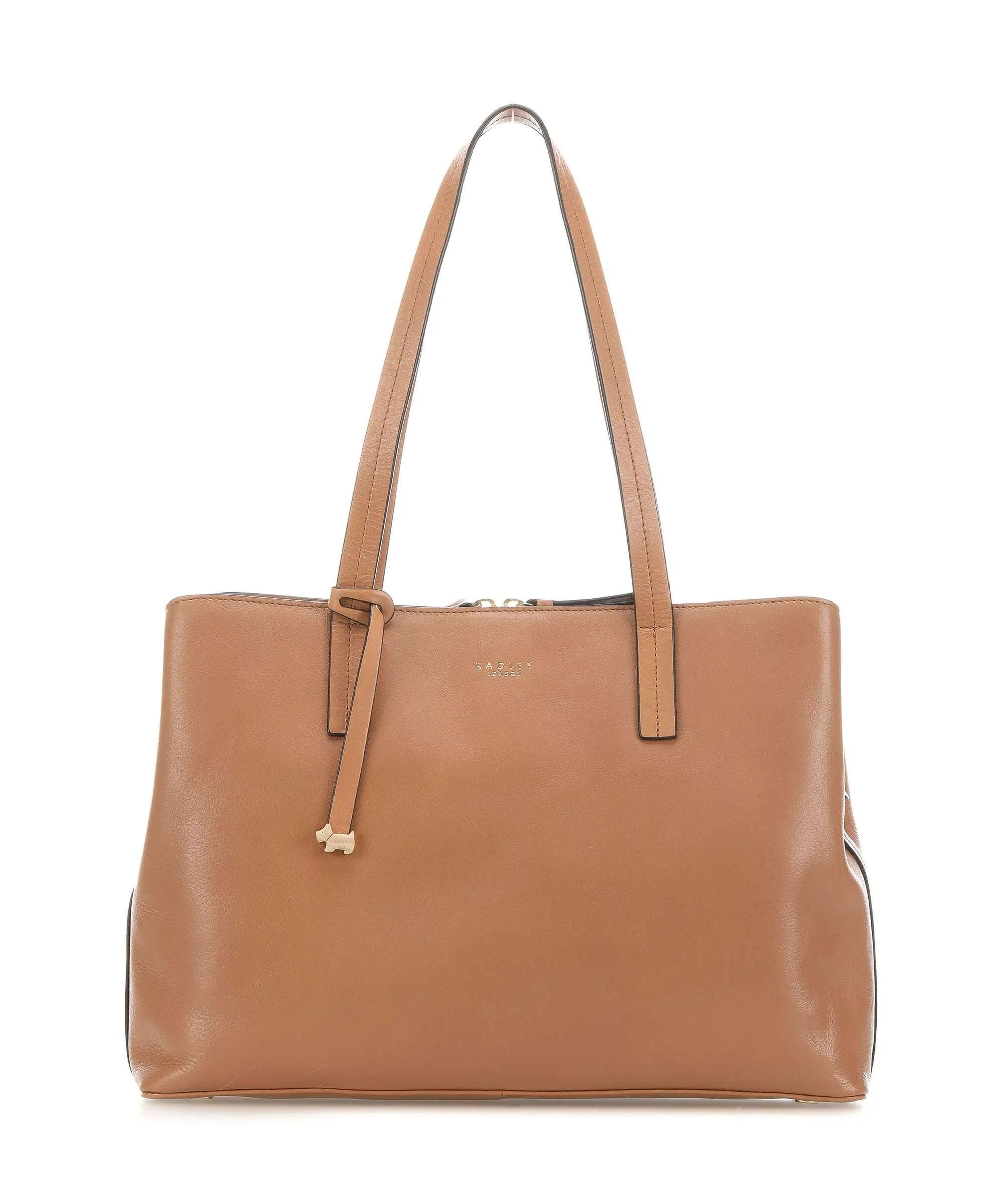  Radley London Dukes Place Borsa shopper pelle di vacchetta grana marrone chiaro  