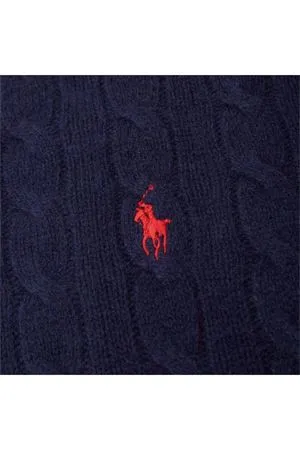 RALPH LAUREN Abbigliamento,Maglieria Maglione in lana e cashmere blu 