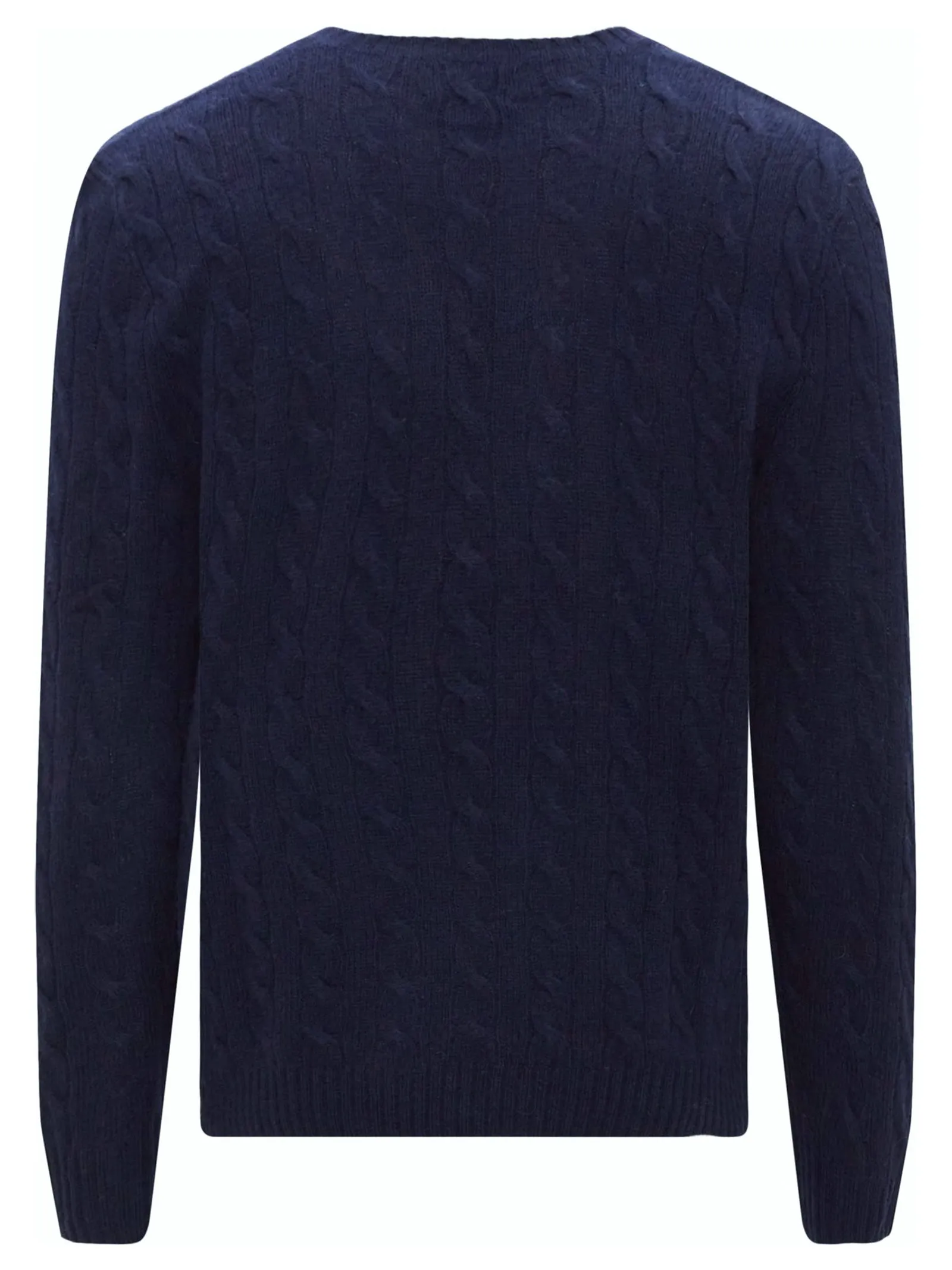 RALPH LAUREN Abbigliamento,Maglieria Maglione in lana e cashmere blu 