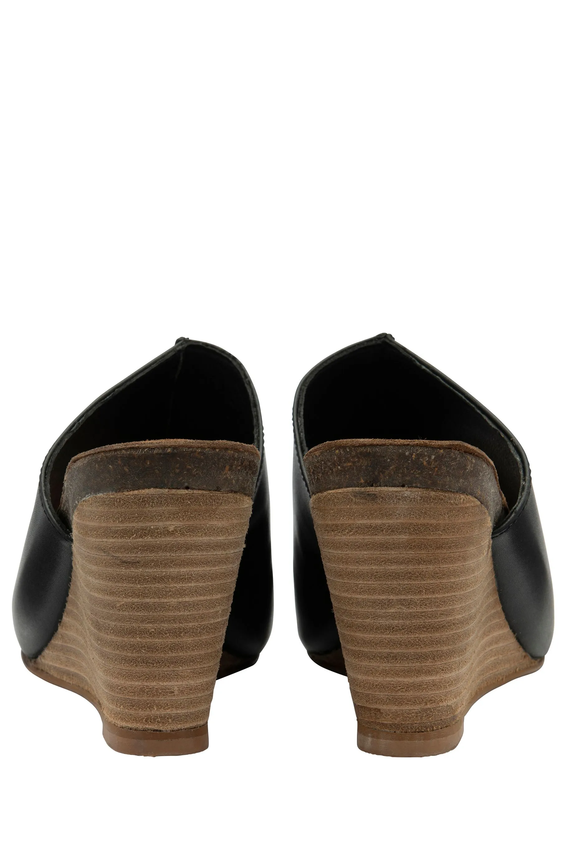 Ravel - Sandali sabot in pelle con zeppa    