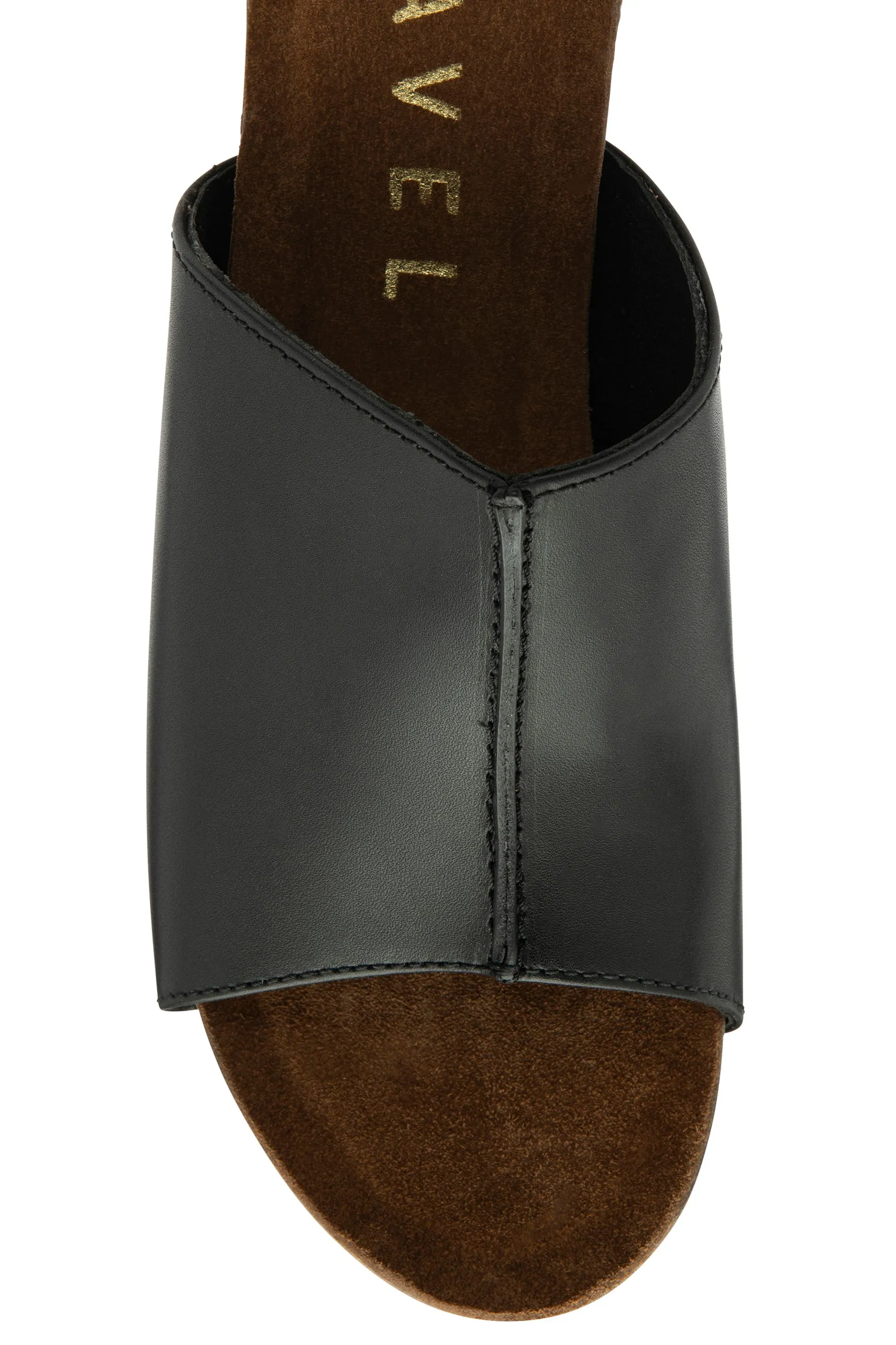 Ravel - Sandali sabot in pelle con zeppa    