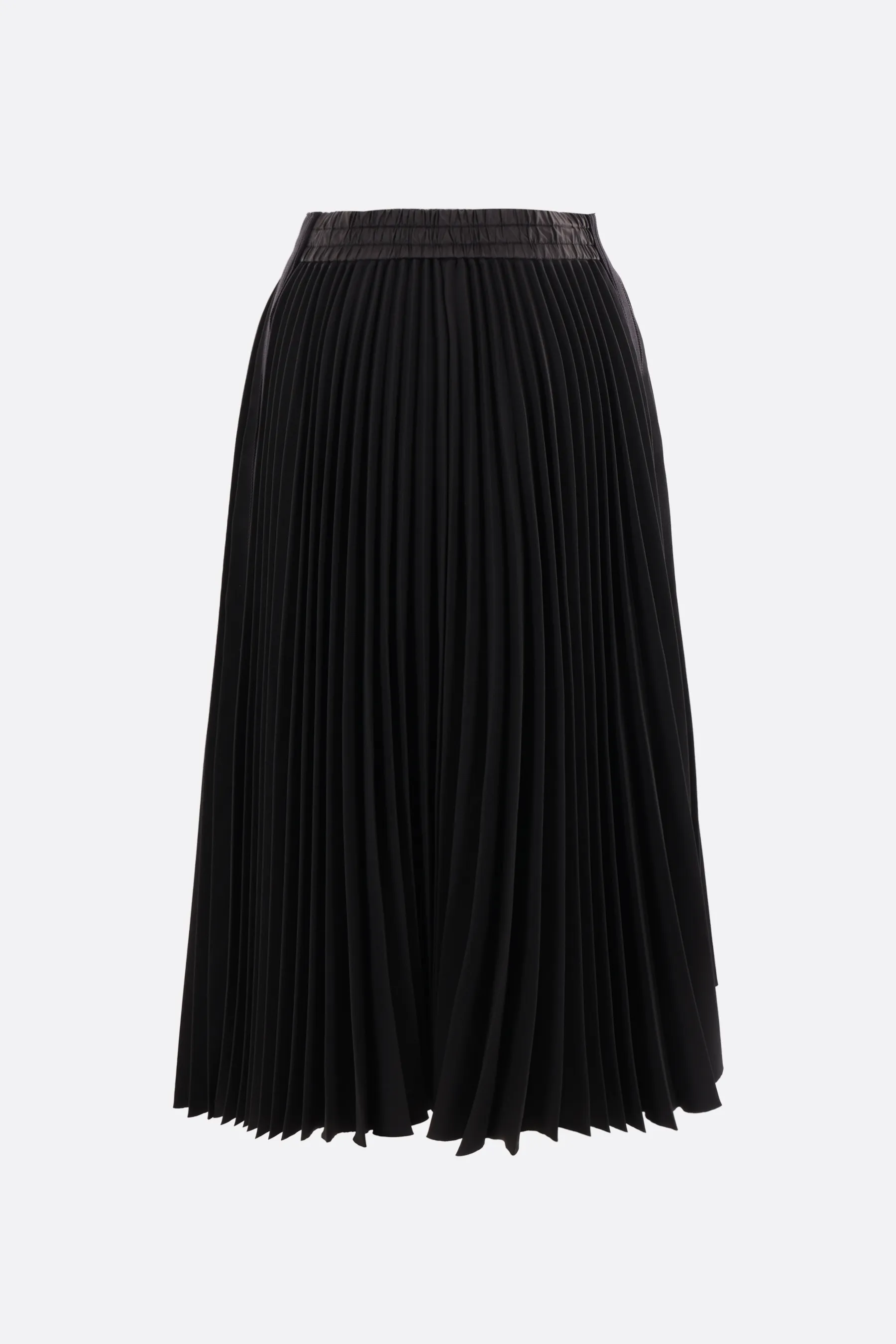  SACAI gonna midi in jersey tecnico plissé 