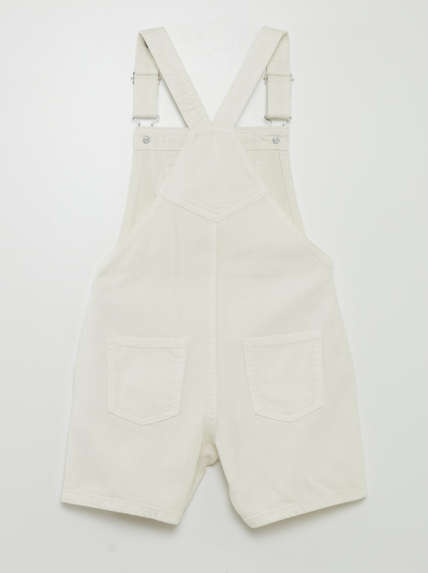 Salopette in jeans - BIANCO