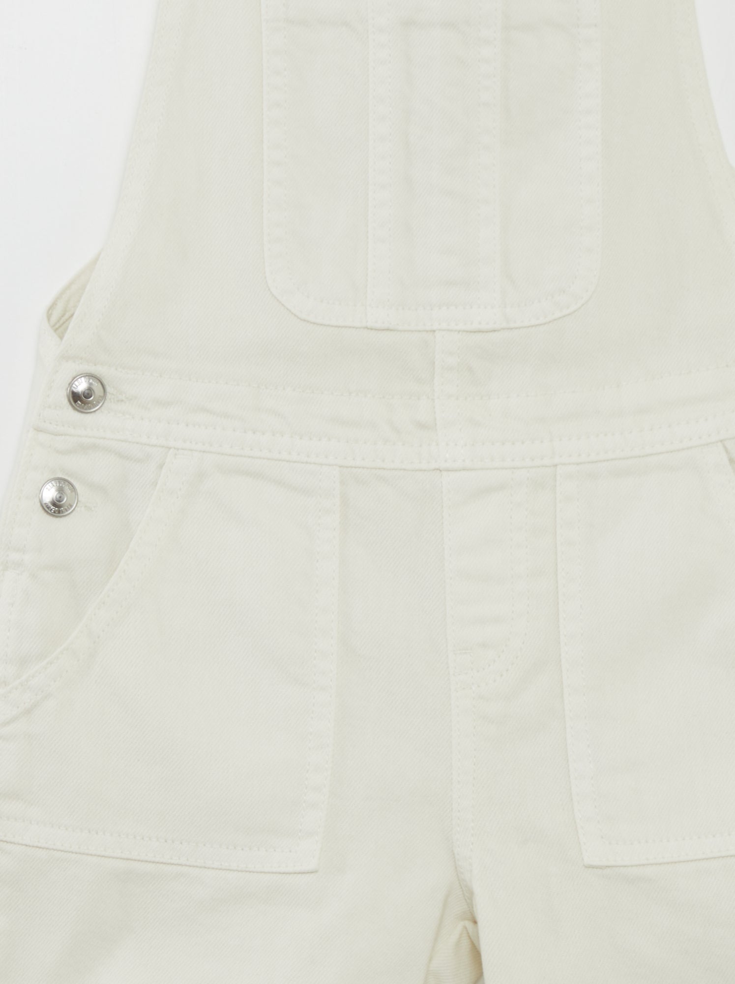 Salopette in jeans - BIANCO