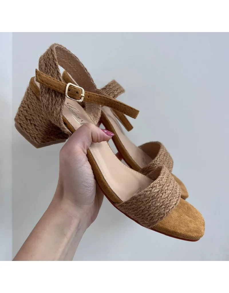 SANDALI FABRY CAMEL