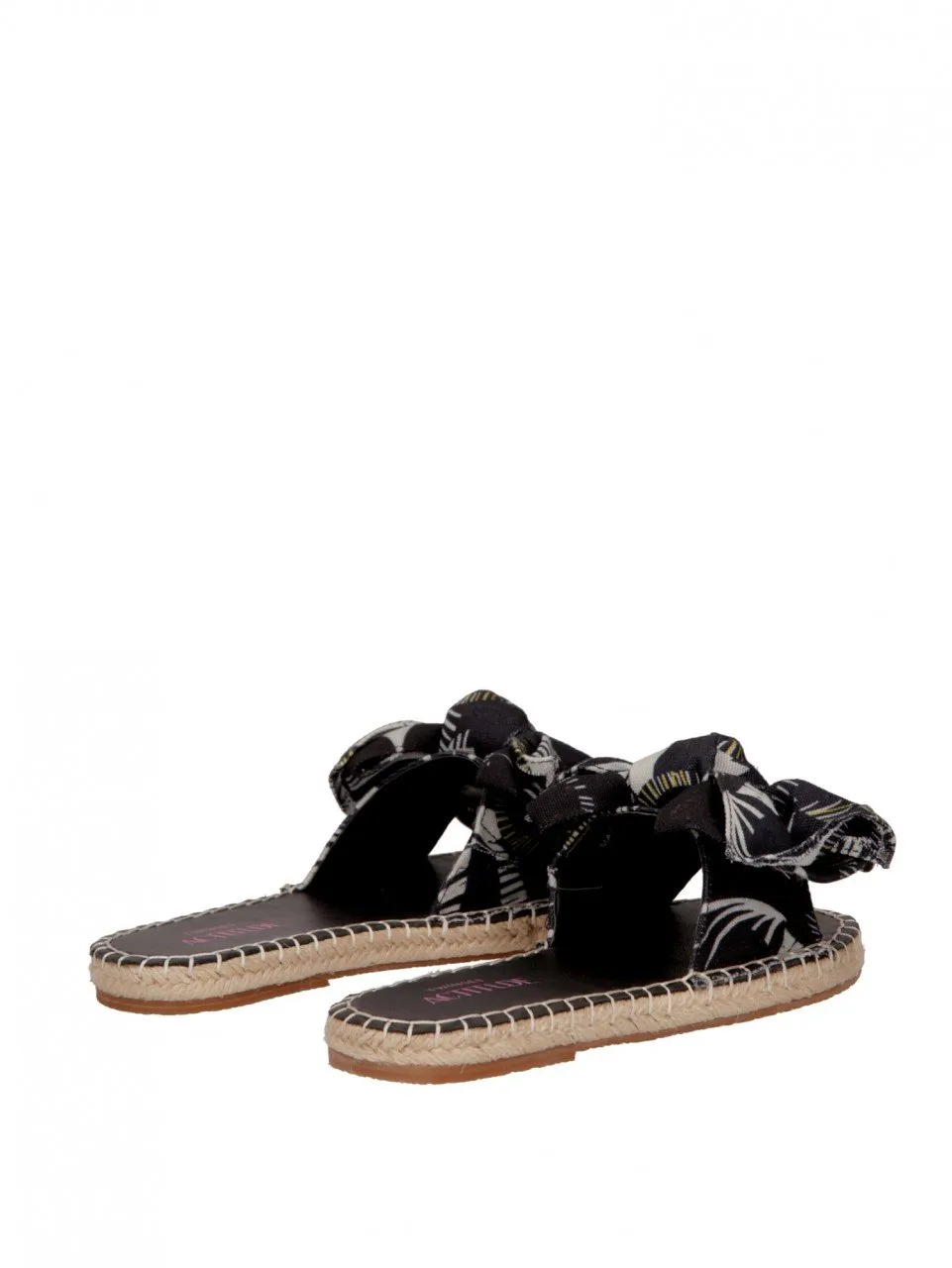 Sandali flat con fiocco LEAVES CHANTILLY/NERO