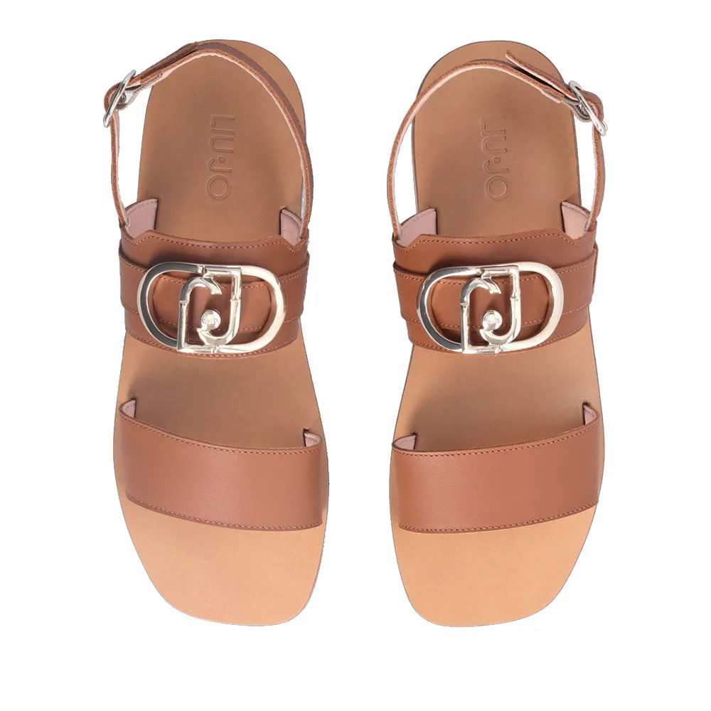 Sandali Flat LIU JO Saba 10 in Pelle color Cuoio