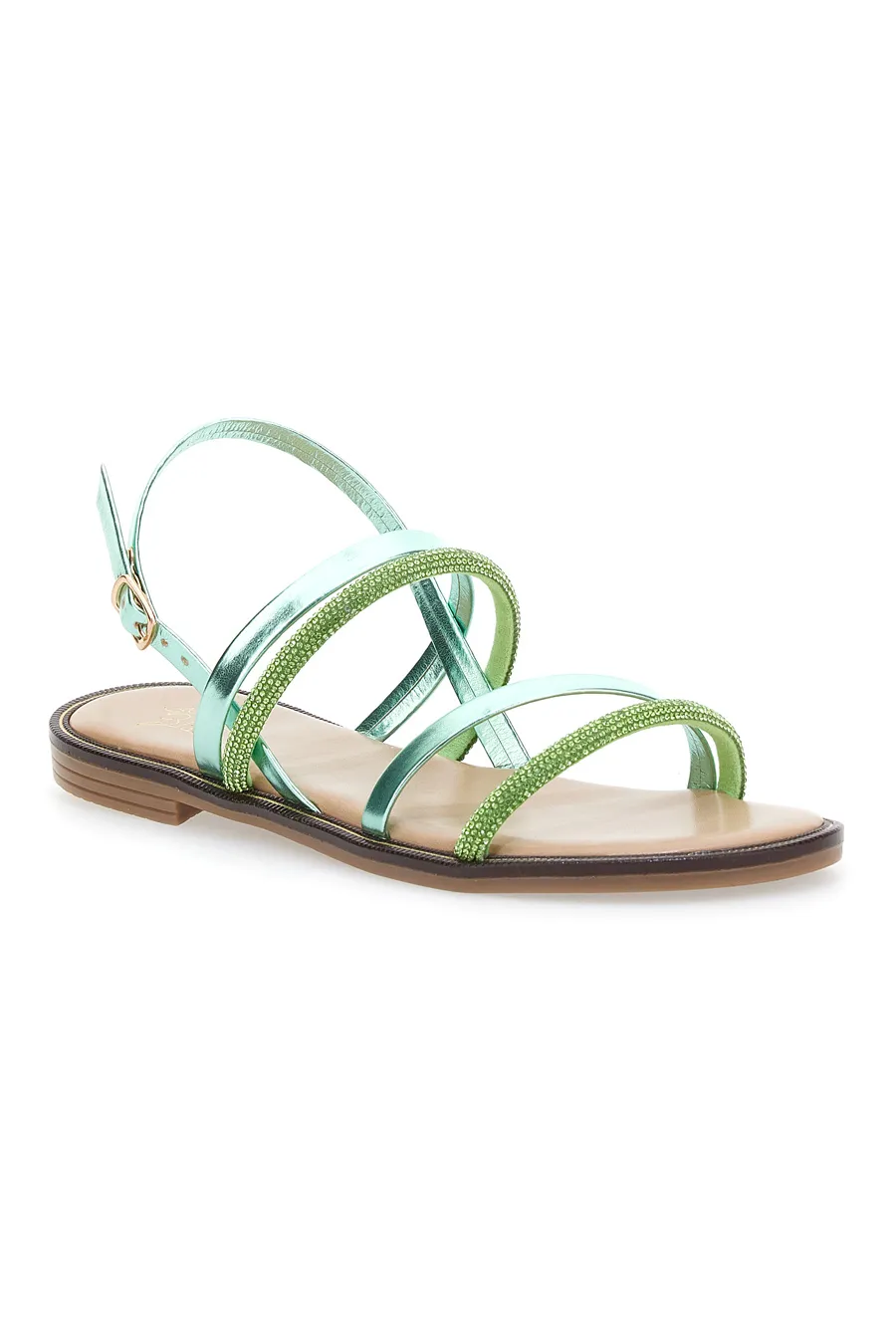 Sandali Flat Pushy Wamp 1576 Verdi