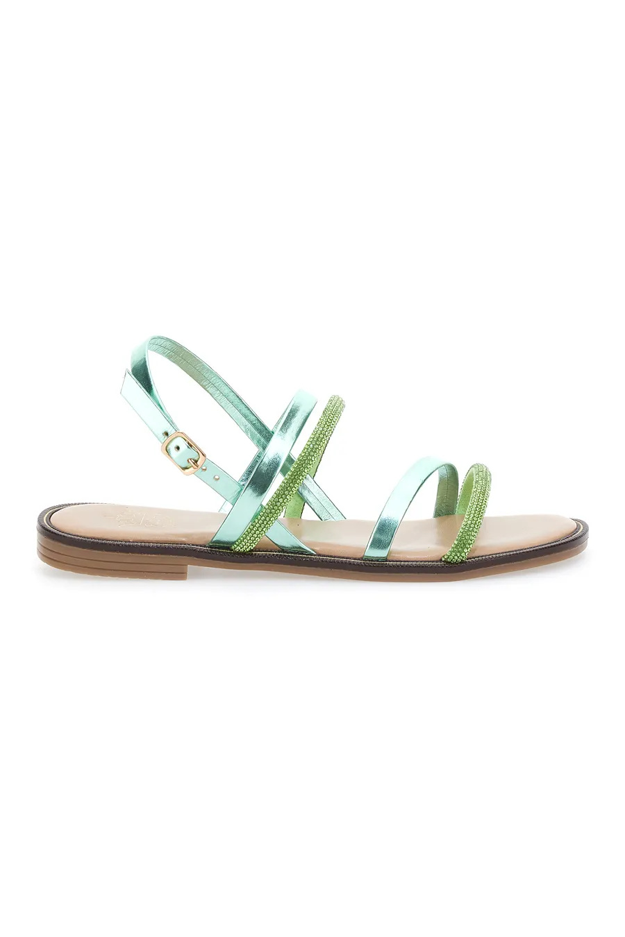 Sandali Flat Pushy Wamp 1576 Verdi