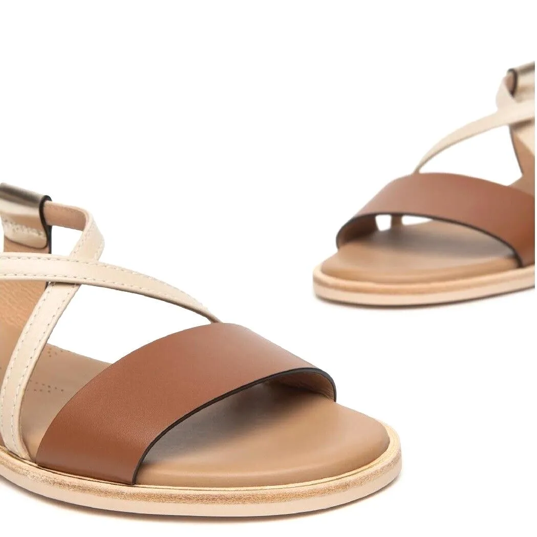Scarpe da Donna NERO GIARDINI Art. E410462D 329 sandalo tacco basso cognac