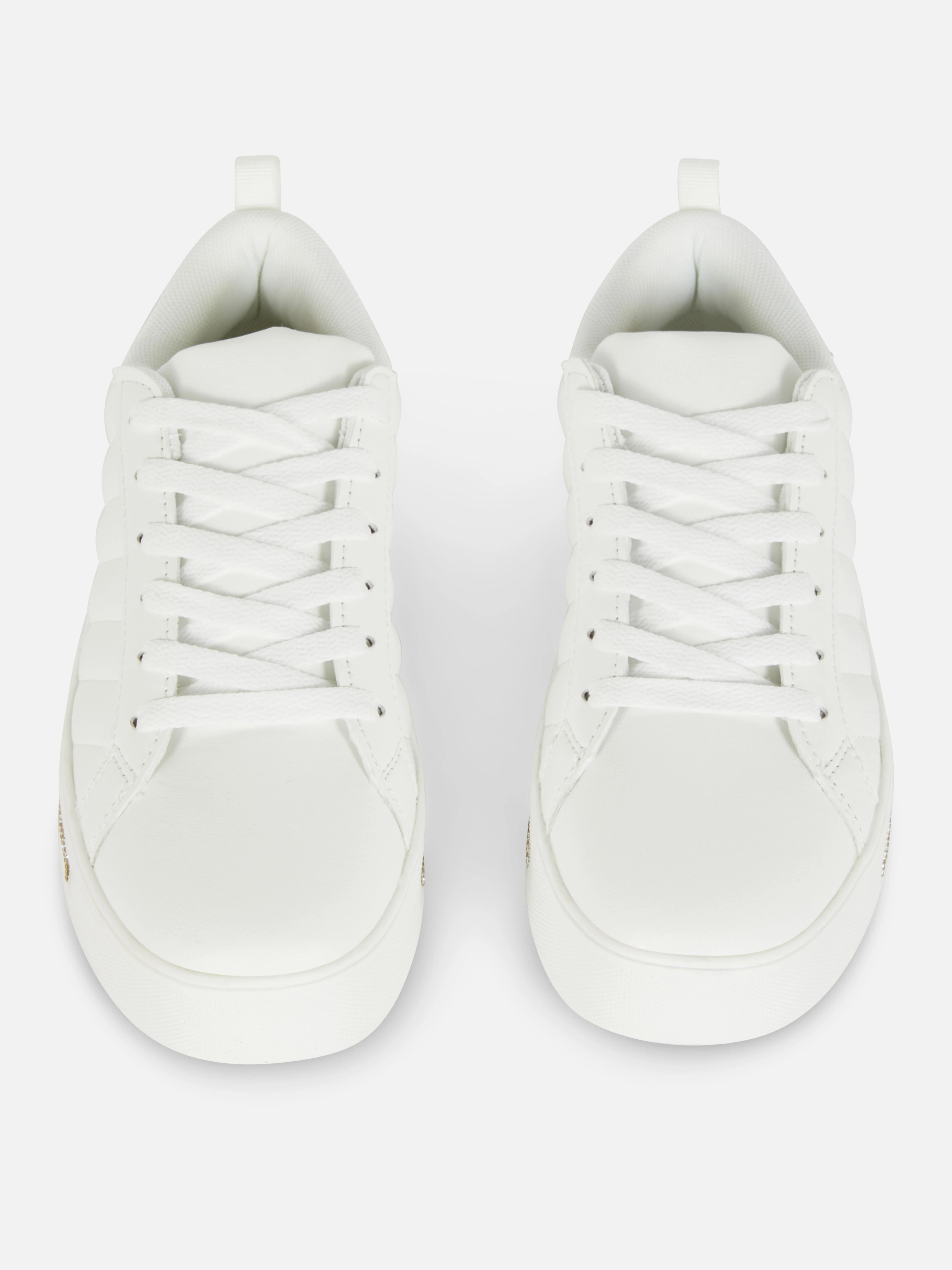 Scarpe da ginnastica basse con dettaglio in strass