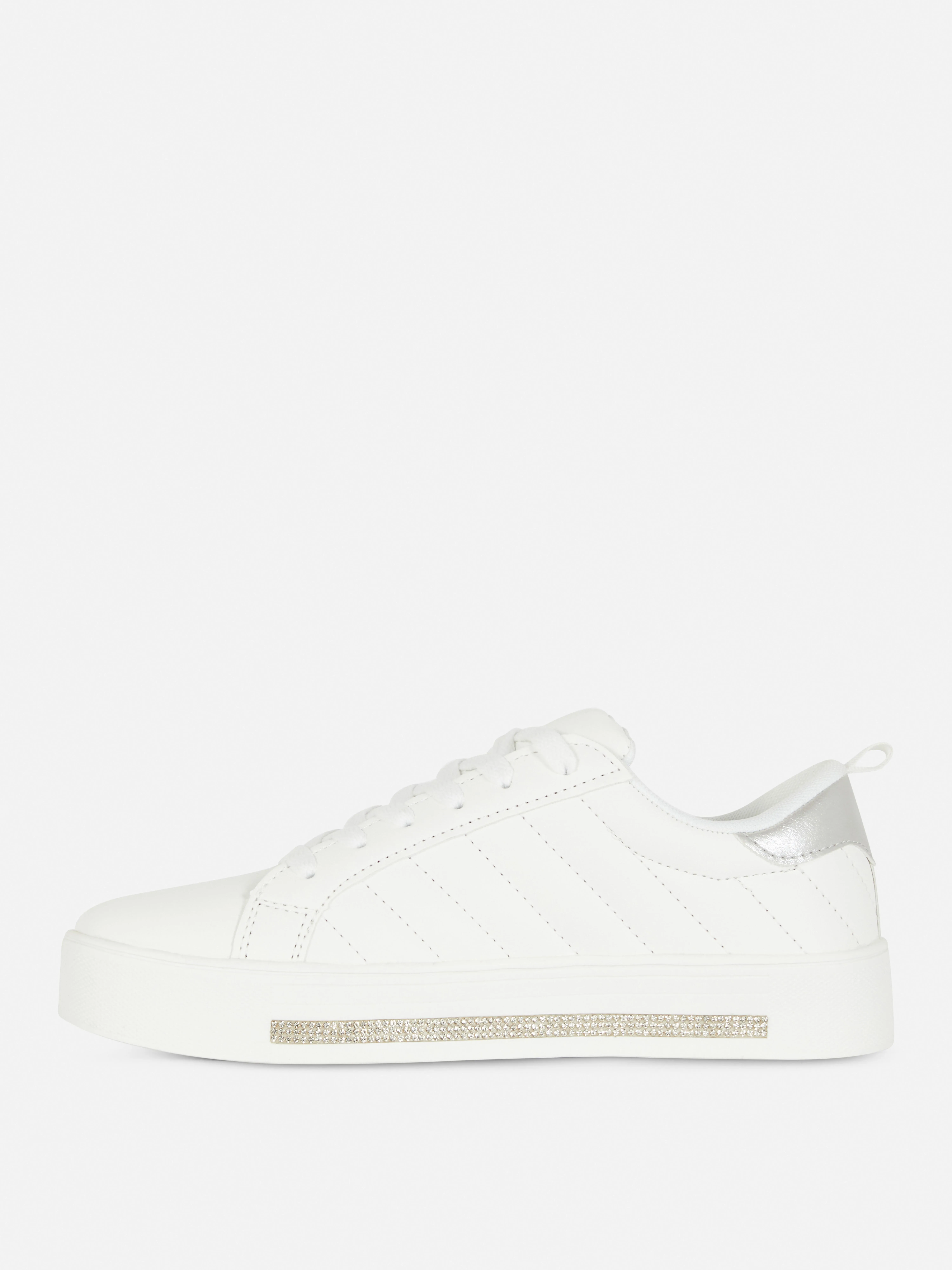 Scarpe da ginnastica basse con dettaglio in strass