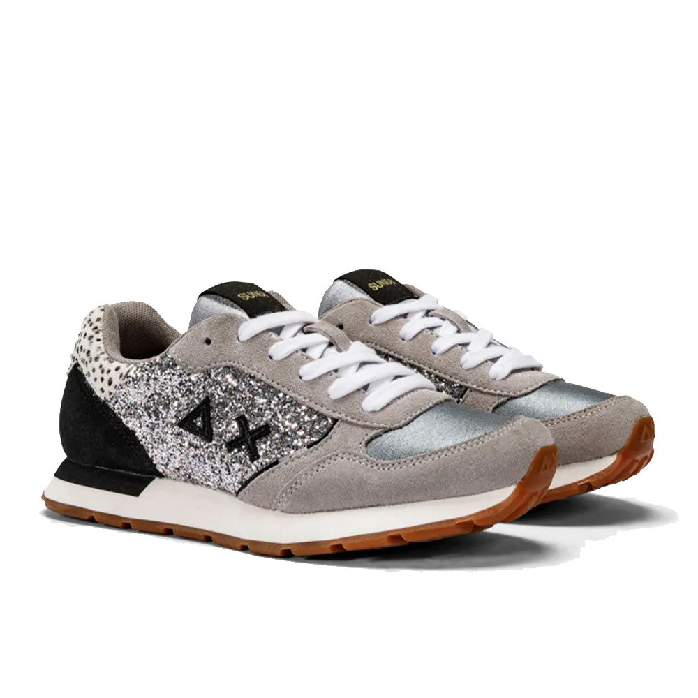 Scarpe Sun68 Sneakers Girl's Kelly Big Glitter Teen Colore Argento - Z43417T