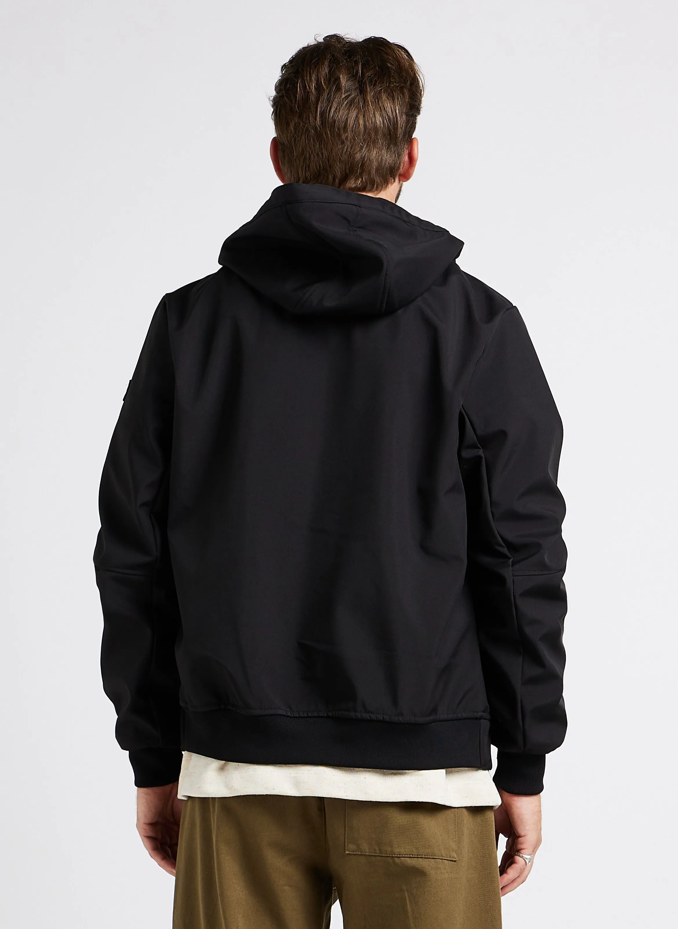  SCHOTT   Giacca dritta con cappuccio | Nero