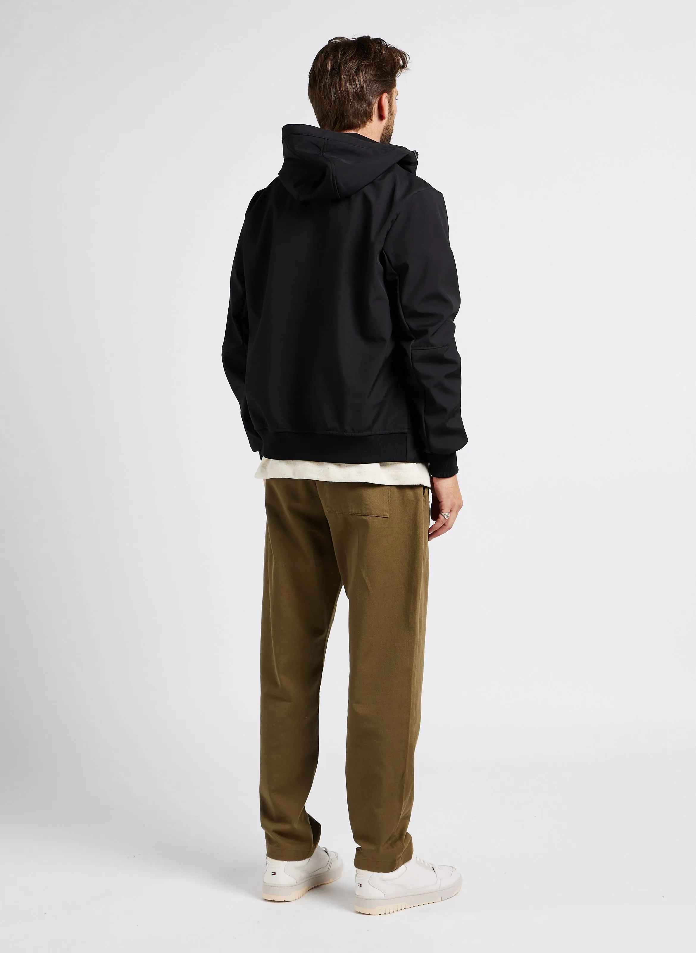  SCHOTT   Giacca dritta con cappuccio | Nero