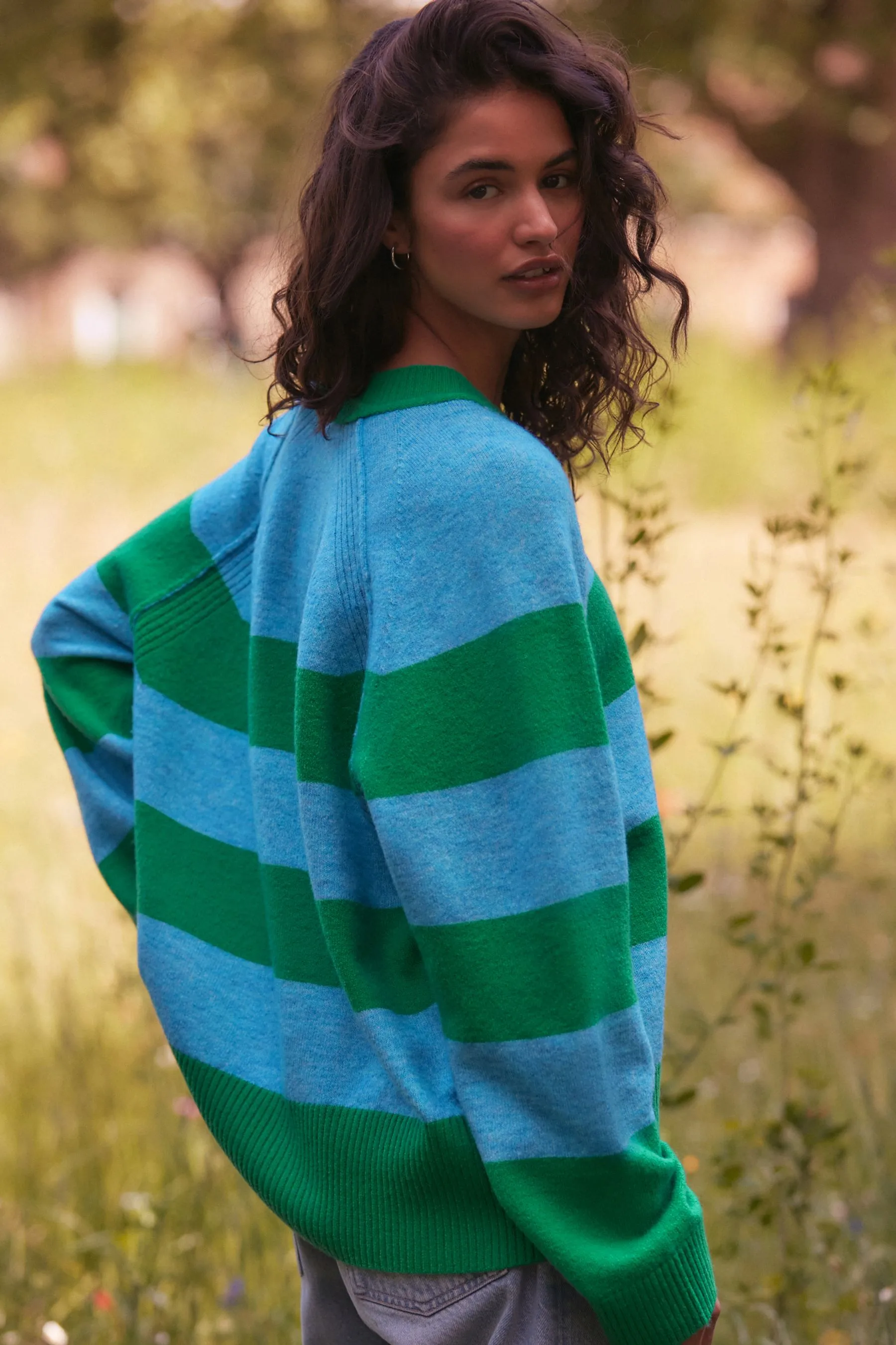 Seam Detail Crew Neck Jumper    