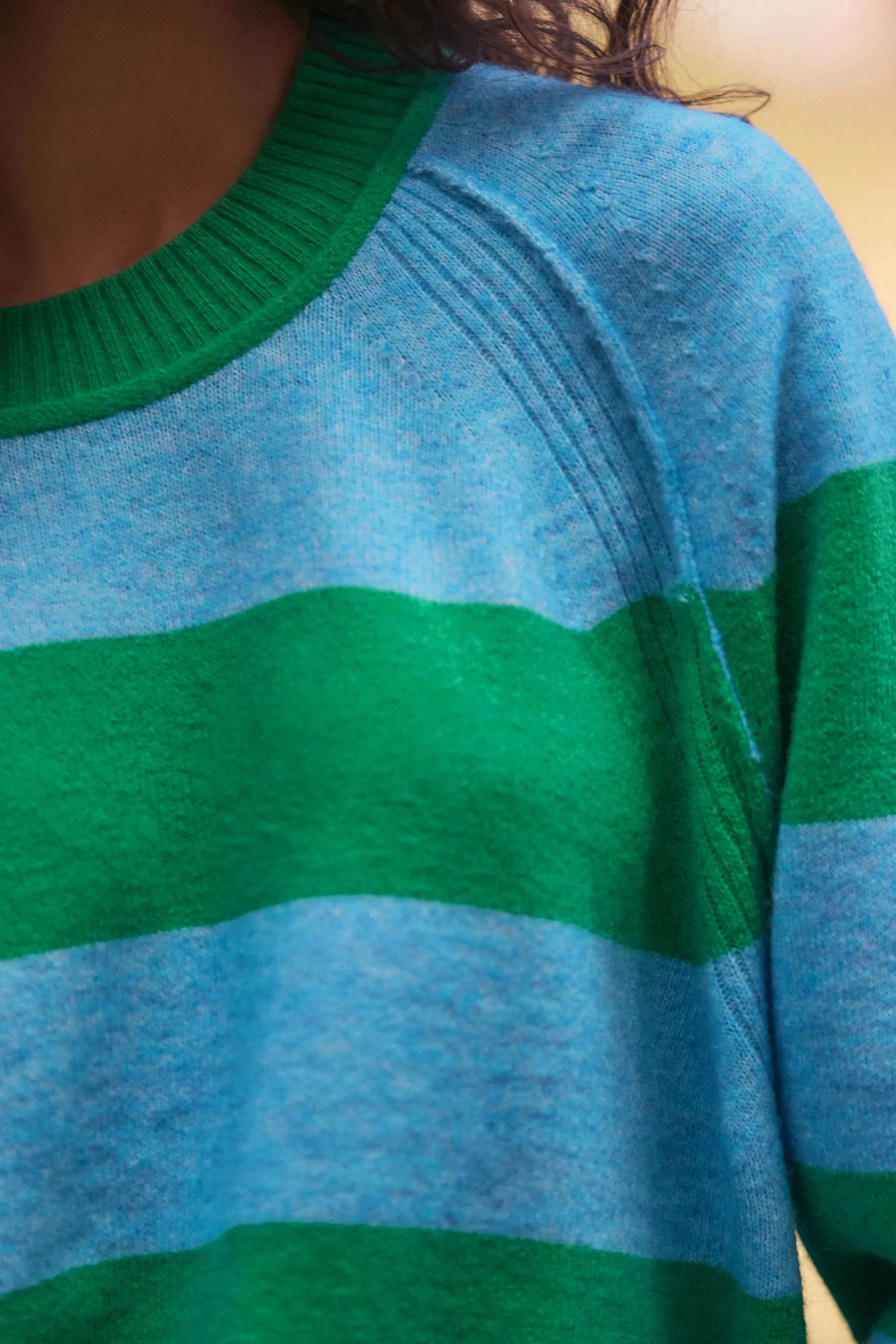 Seam Detail Crew Neck Jumper    