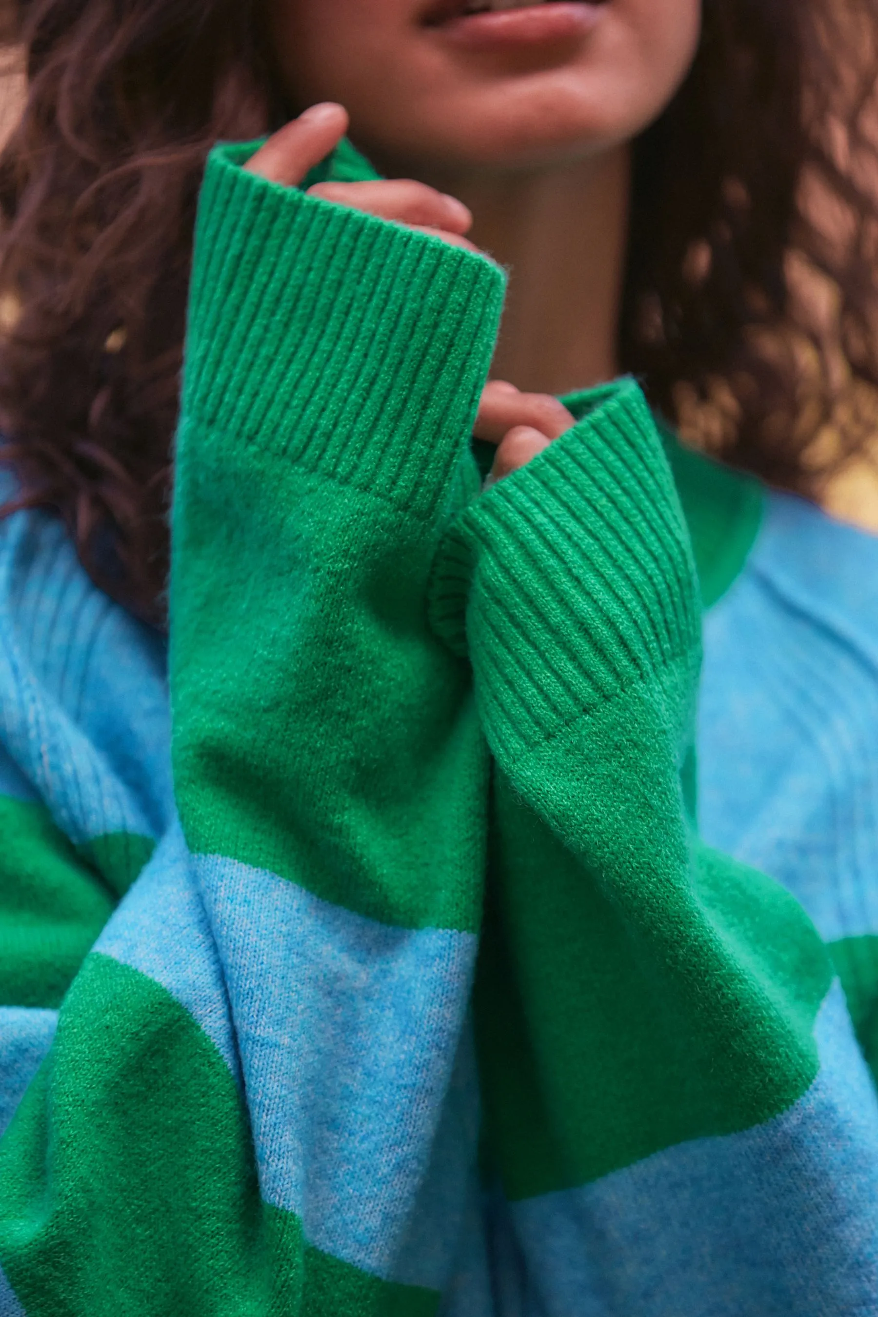 Seam Detail Crew Neck Jumper    
