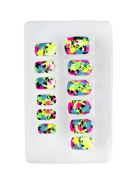 Set di 12 unghie mosaico fosforescenti auto - adesive