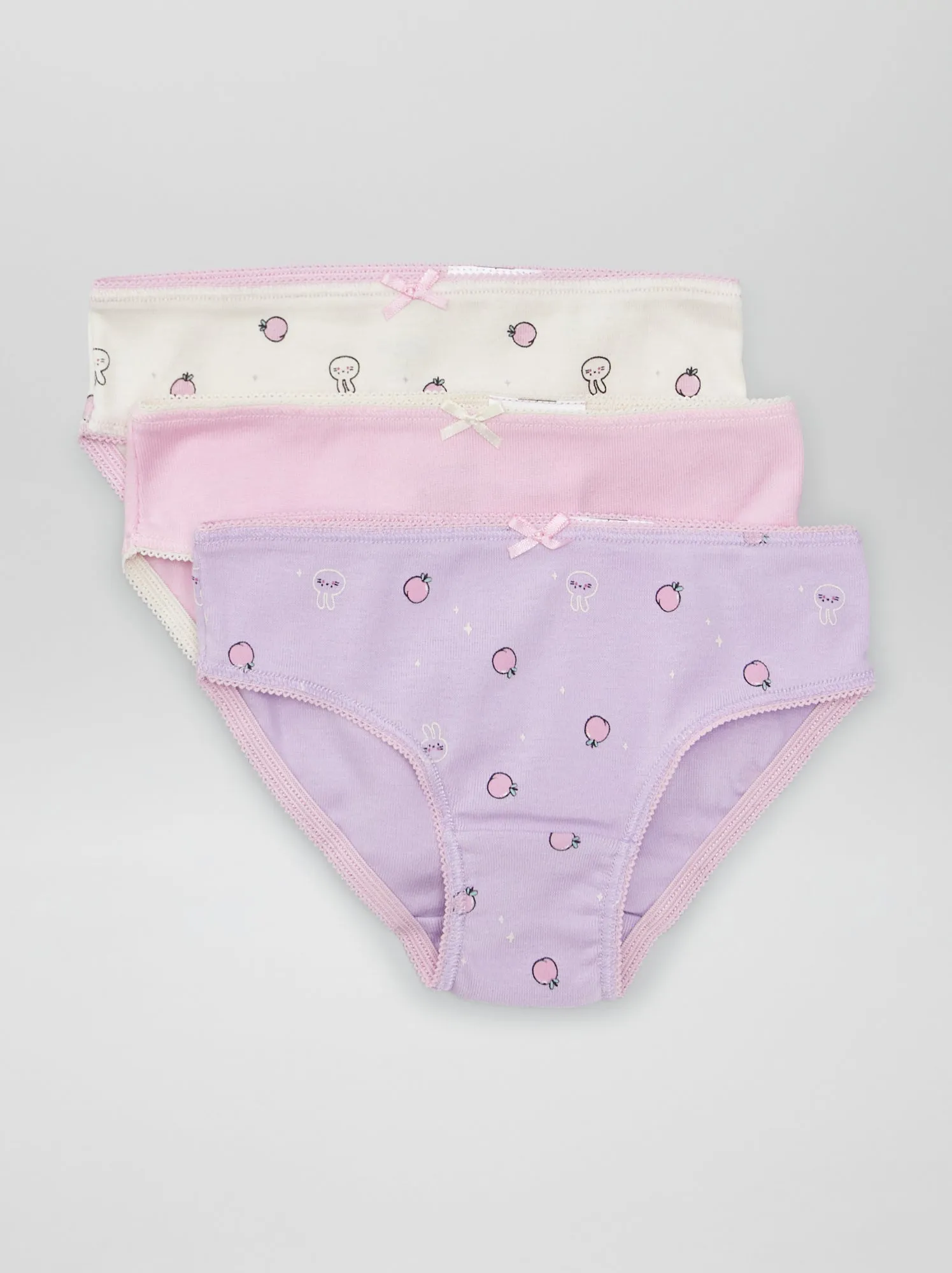 Set di 3 slip fantasia - VIOLA