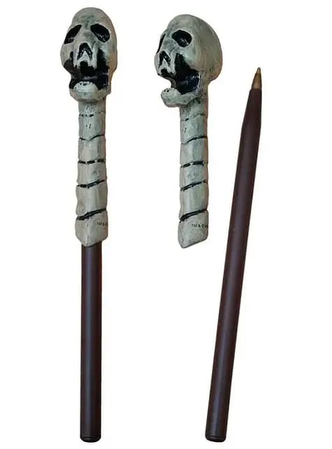 Set penna a bacchetta magica e segnalibri Mangiamorte - Harry Potter