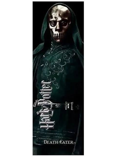 Set penna a bacchetta magica e segnalibri Mangiamorte - Harry Potter