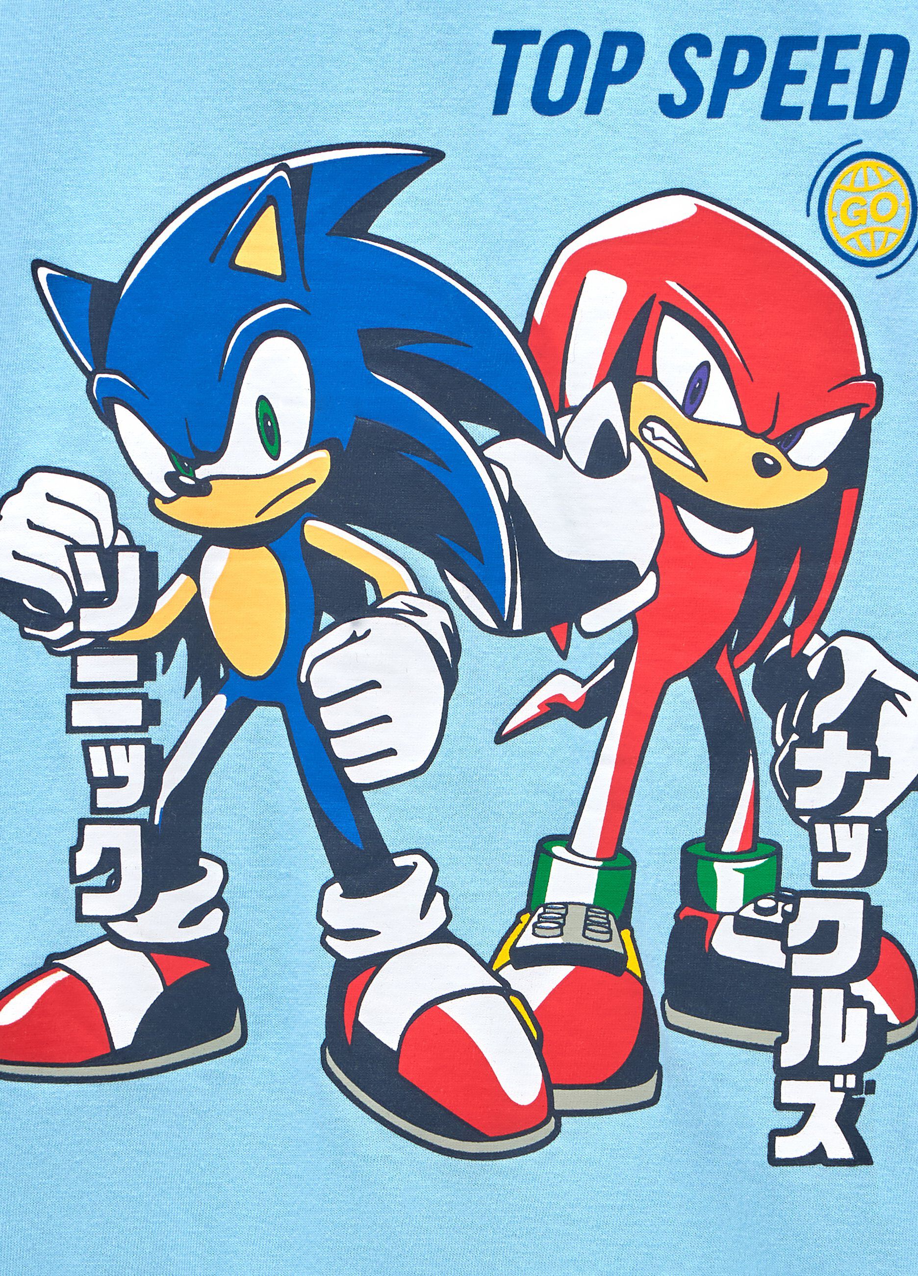 Set pigiama lungo Sonic in puro cotone bambino