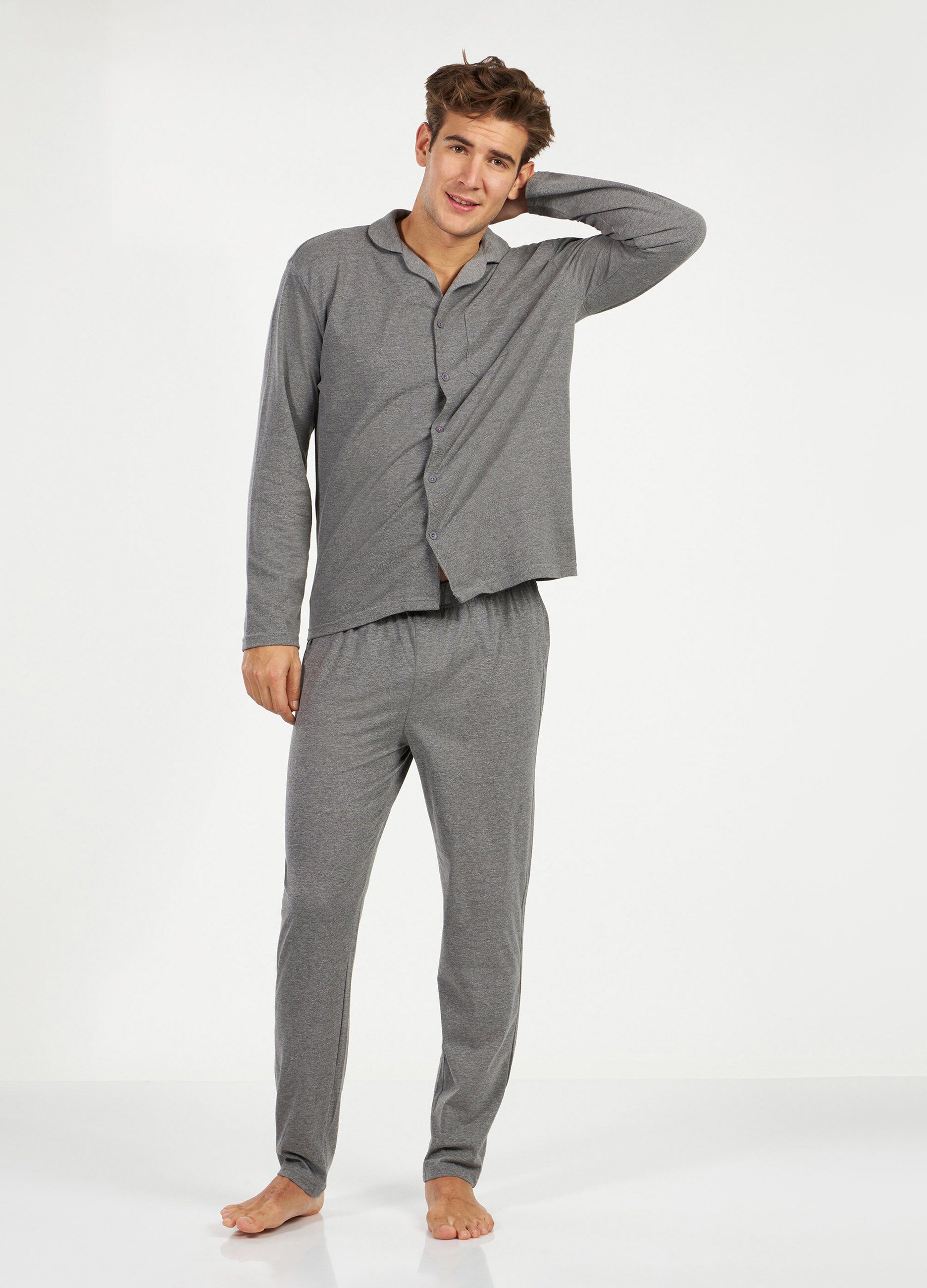 Set pigiama misto cotone mélange uomo