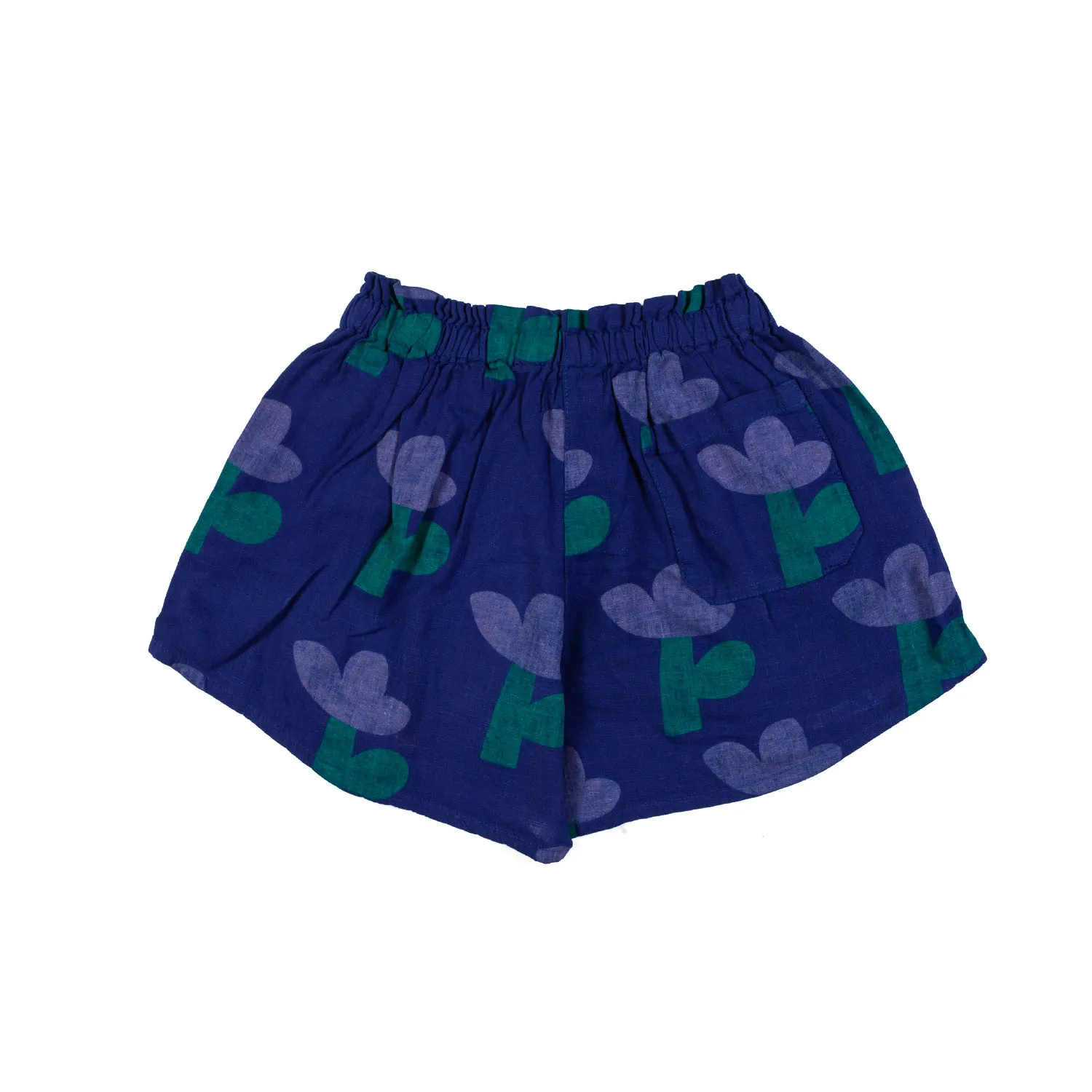 Shorts In Tessuto Fiore Di Mare