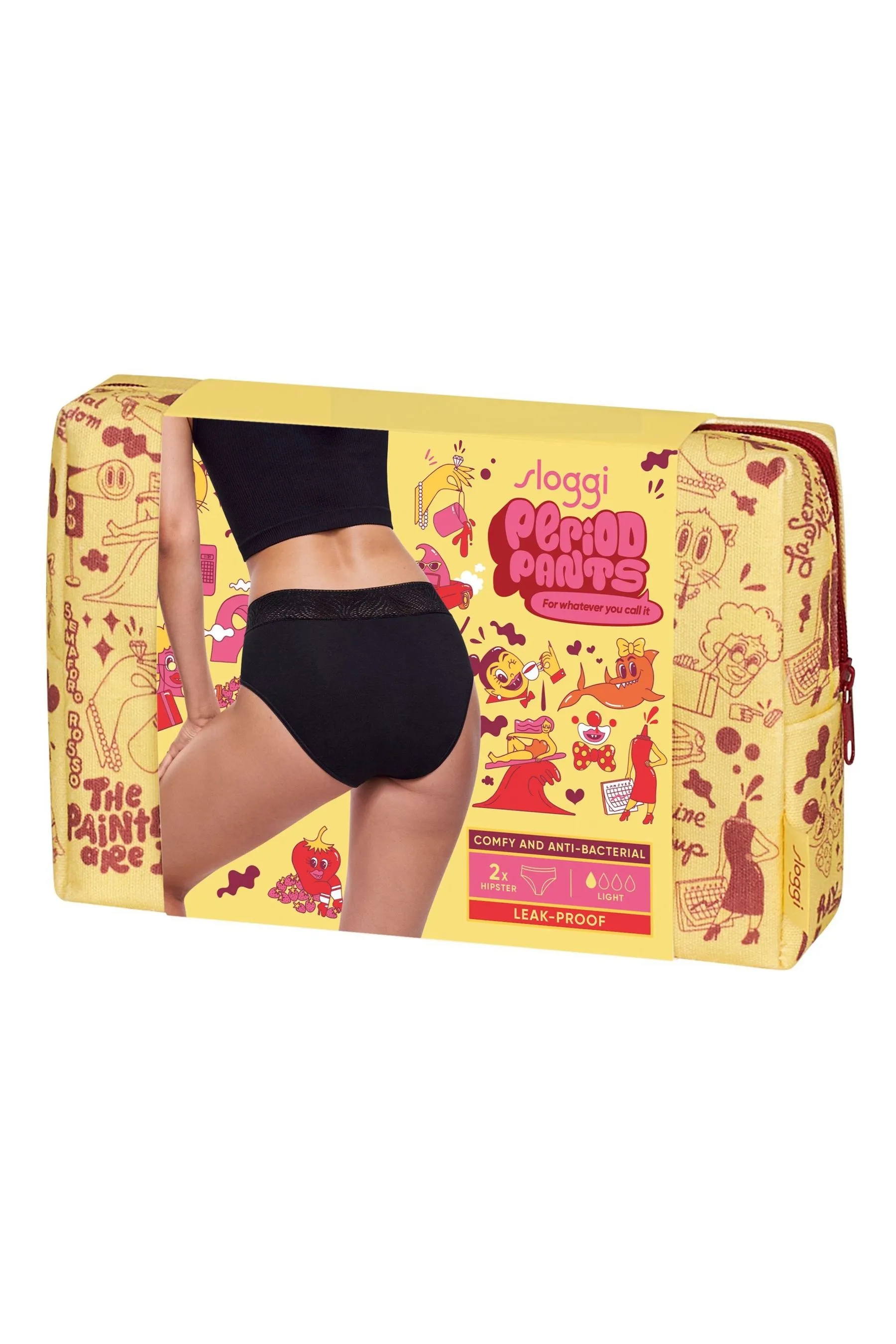 Sloggi - Pantaloni a vita bassa Nero - Confezione da 2 slip
