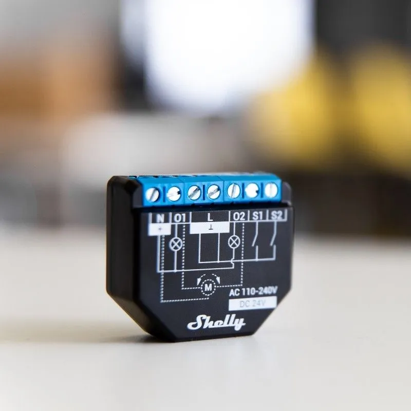 Smart Relay 2 pezzi 16A AC/DC WiFi Shelly PLUS2PM2P
