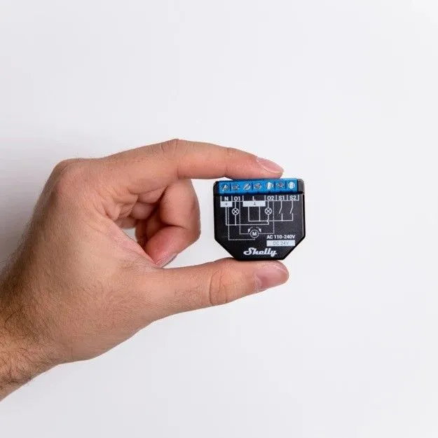 Smart Relay 2 pezzi 16A AC/DC WiFi Shelly PLUS2PM2P