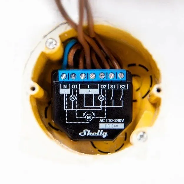 Smart Relay 2 pezzi 16A AC/DC WiFi Shelly PLUS2PM2P