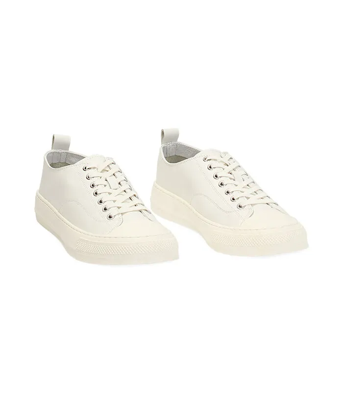 Sneakers bianche urban in pelle