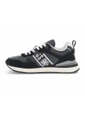 Sneakers Bikkembergs in ecopelle e camoscio nero e bianco