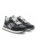 Sneakers Bikkembergs in ecopelle e camoscio nero e bianco