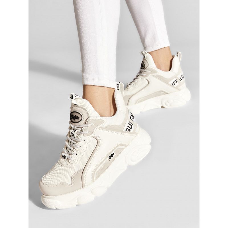SNEAKERS Donna BUFFALO 1630425 CLD CHAI WHITE