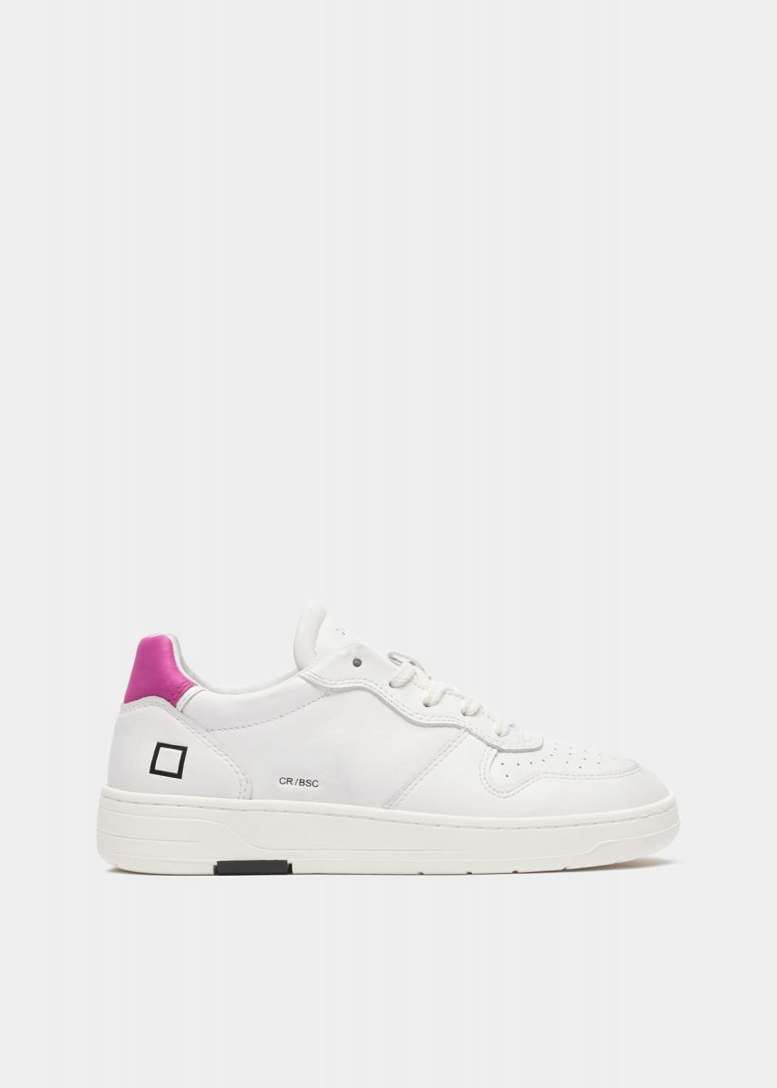 SNEAKERS Donna DATE W391-CR-BA-WF COURT WHITE/FUXIA