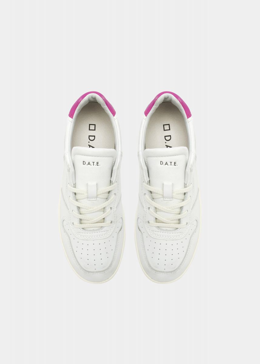 SNEAKERS Donna DATE W391-CR-BA-WF COURT WHITE/FUXIA